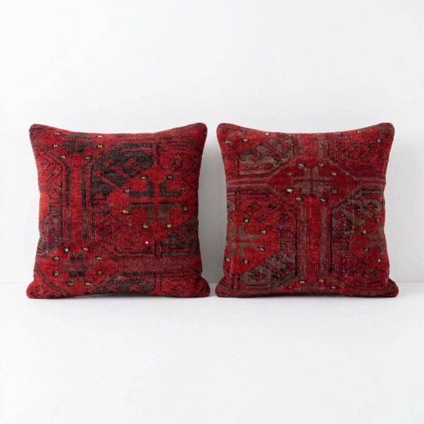 Rug Pillow Cover Set of 2 | 15'' X 15''